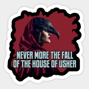 NEVER MORE THE FALL OF THE HOUSE OF USHER Sticker